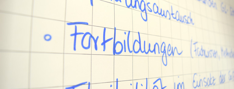 Beschriebenes Flipchart